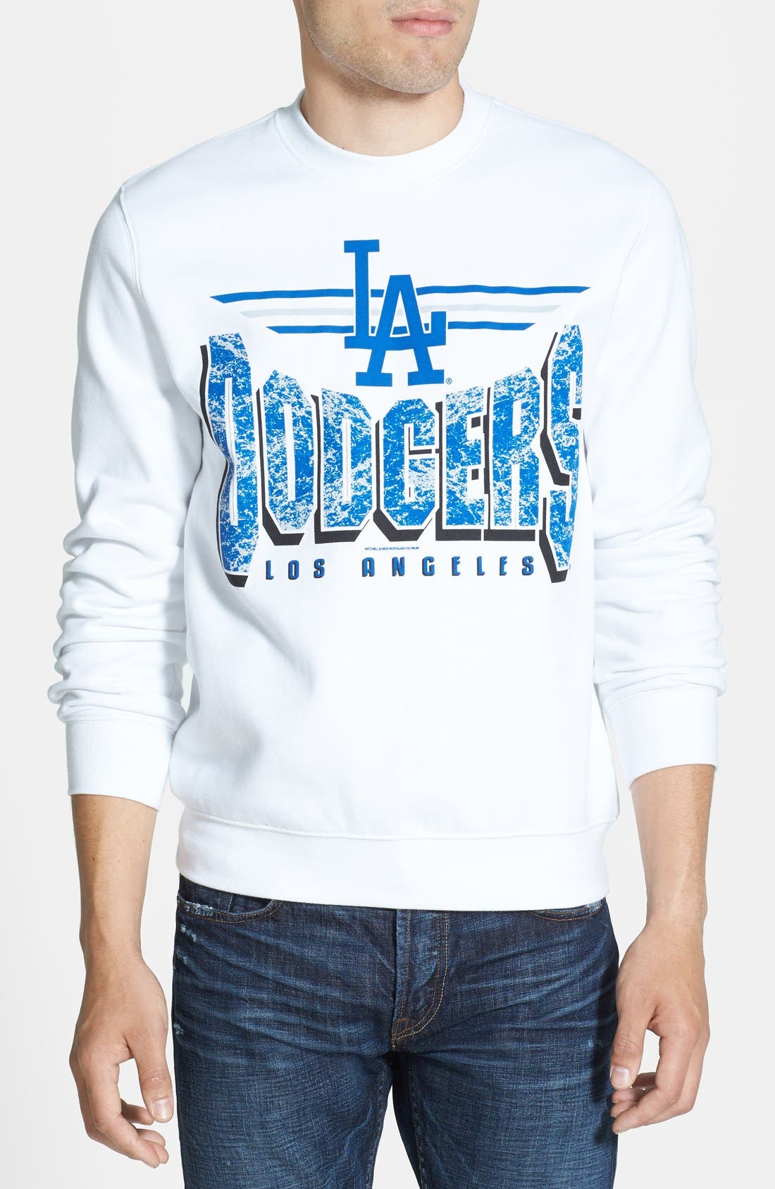 dodgers crew neck sweatshirt