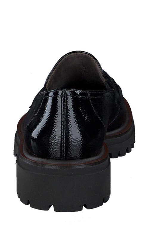 Shop Paul Green Wellesley Platform Loafer In Black Toffee Combo