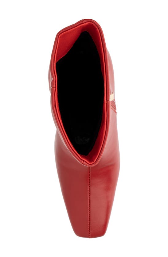 Torgeis Milan Wedge Heel Boot In Red