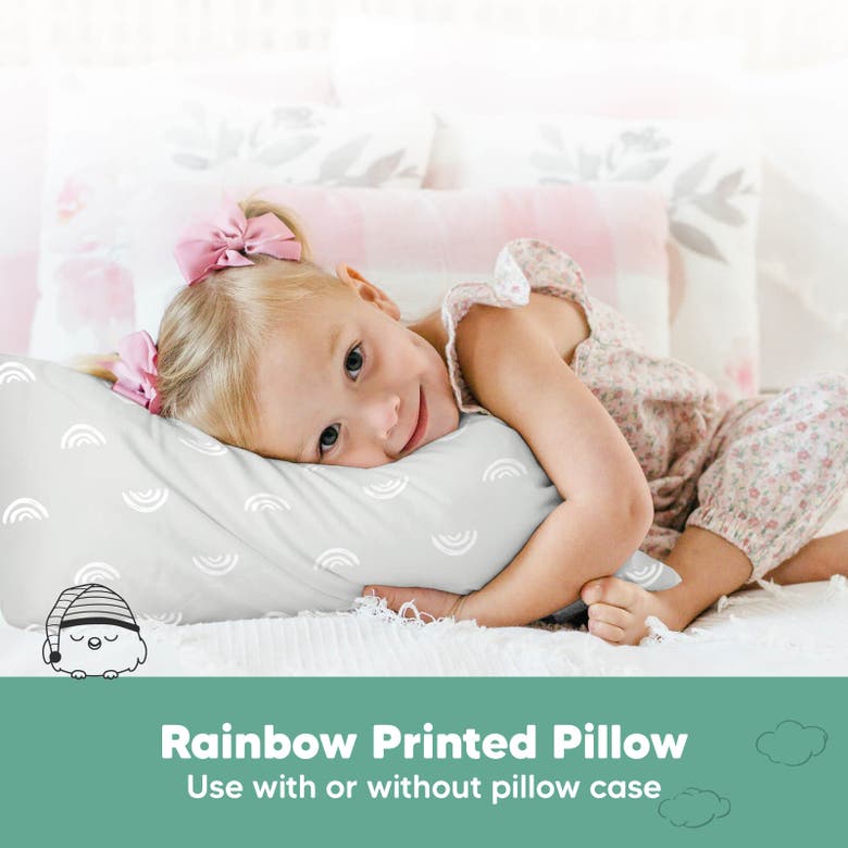Shop Keababies 1pk Toddler Pillow In Gray Rainbow