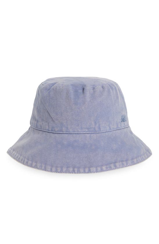 Shop Faherty Sunwashed Canvas Bucket Hat In Tempest Blue