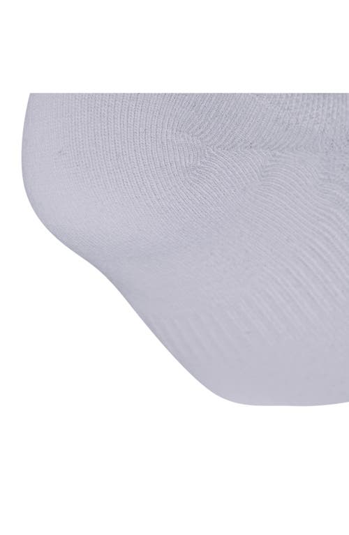 Adidas Originals Adidas 6-pack Superlite No Show Performance Socks In White/black/grey