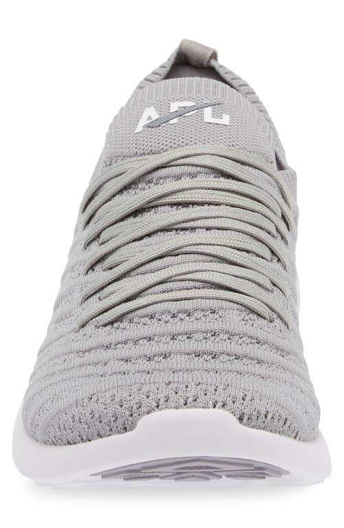 Shop Apl Athletic Propulsion Labs Apl Techloom Wave Hybrid Running Shoe In Cement/white