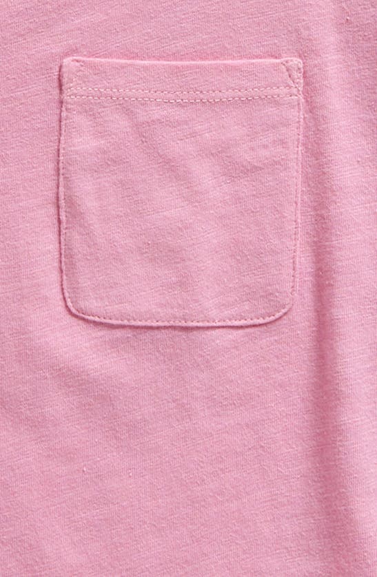 Shop Treasure & Bond Kids' Ruffle Hem Cotton Crop T-shirt In Pink Moonlite