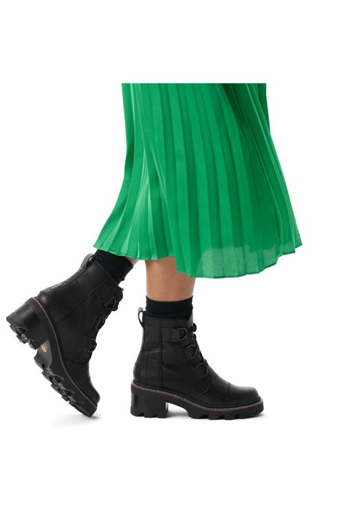 Sorel Joan Now Lace-up Boot In Black/black