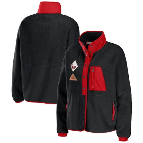 GIII/STARTER Shoe Palace Exclusive Chicago Bulls Varsity Mens Jacket (Black/Red)