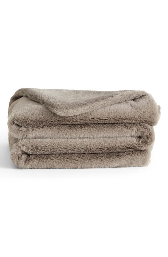 Unhide Lil' Marsh X-small Plush Blanket In Taupe Ducky