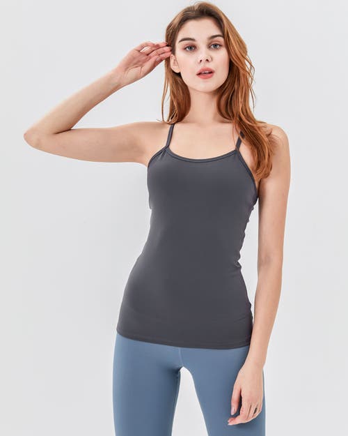 Rebody Active Dove Cloudlux Bra Tank In Smoke