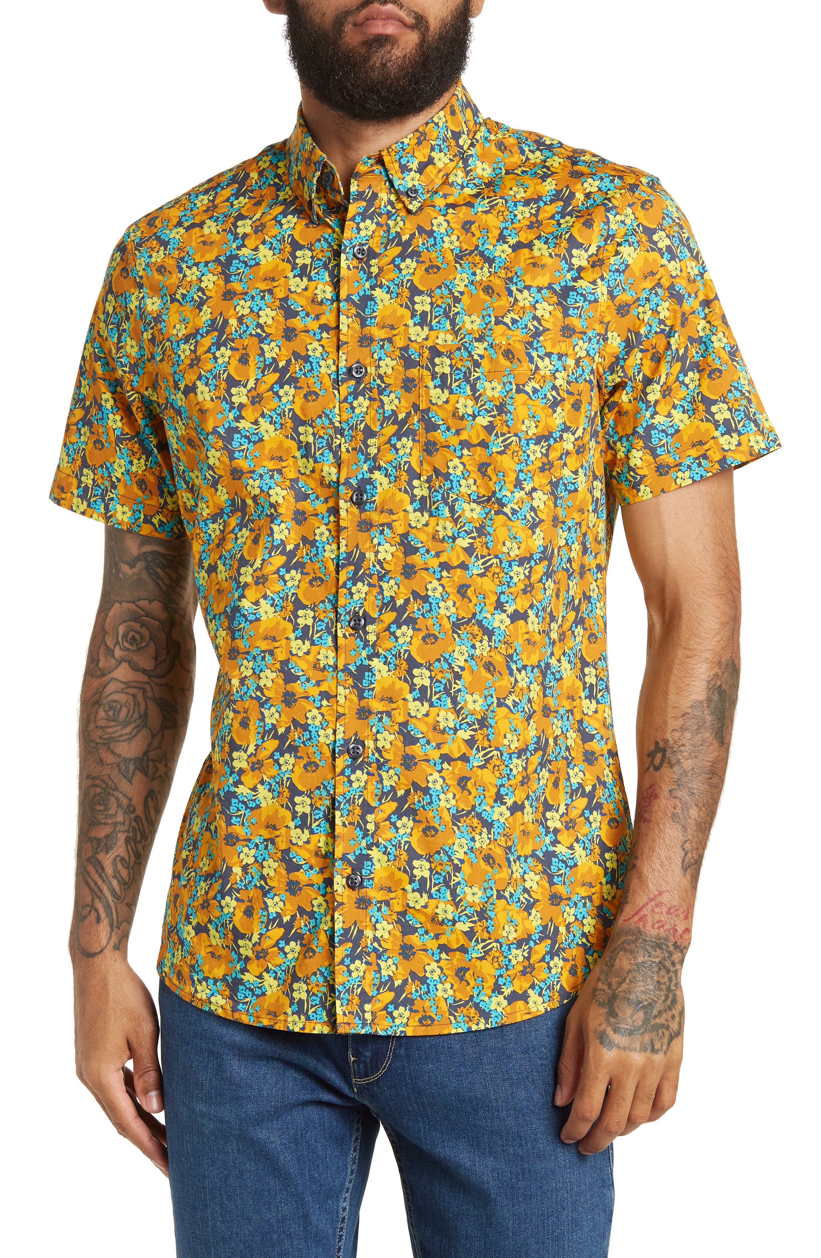 14th \u0026 Union Tropical Floral Short 