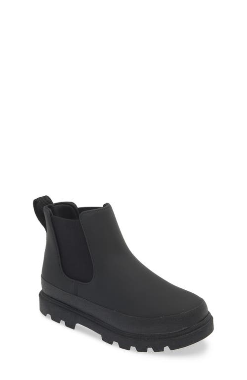 Native Shoes Kids' Kensington Water Resistant Chelsea Boot in Jiffy Black/Jiffy Black 