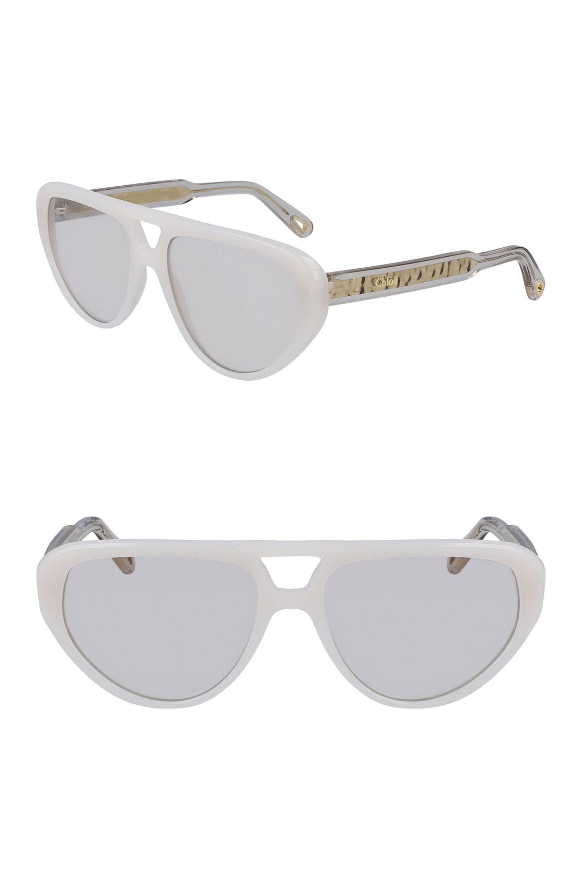 chloe aviator full rim 58mm sunglasses