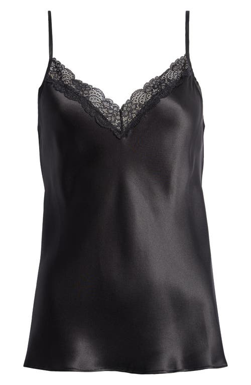 Shop Etam Milky Silk Camisole In Black