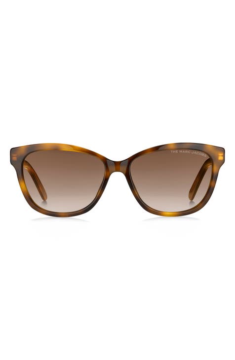 The Marc Jacobs 55mm Polarized Gradient Rectangular Sunglasses