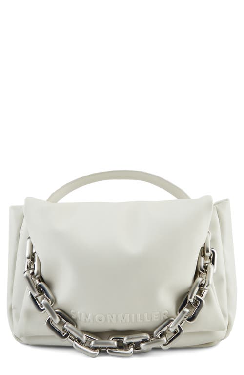 Simon Miller Linked Turnover Faux Leather Shoulder Bag in Macadamia at Nordstrom