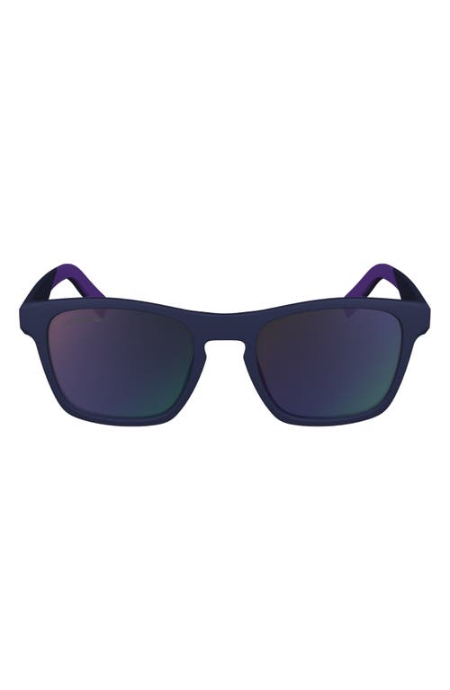 53mm Rectangular Sunglasses in Matte Blue