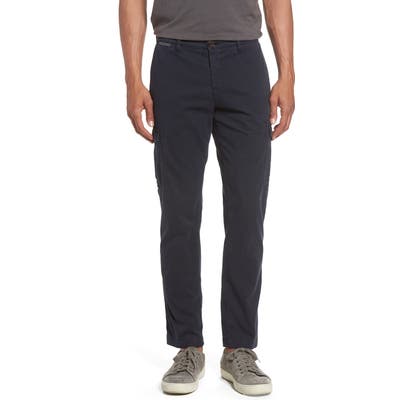 Eleventy Stretch Cotton Cargo Pants, Blue