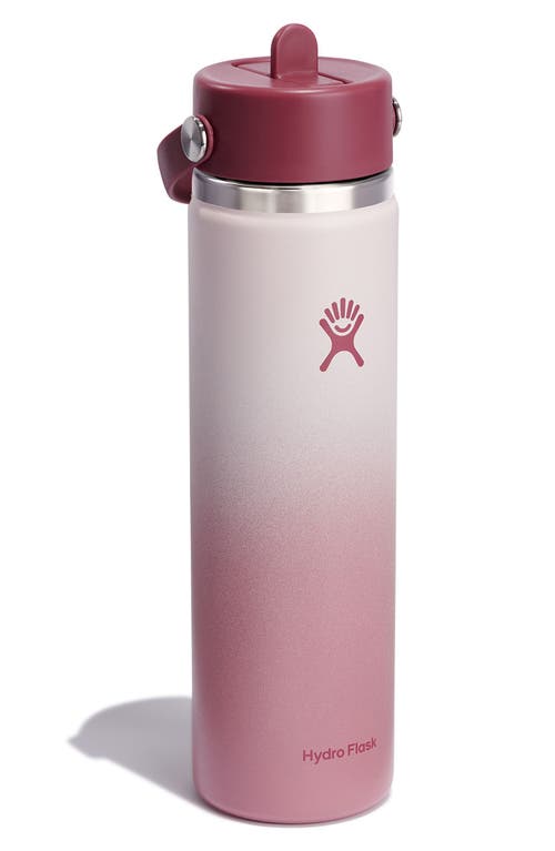 Shop Hydro Flask 24-ounce Wide Mouth Flex Straw Ombré Water Bottle In Bayberry