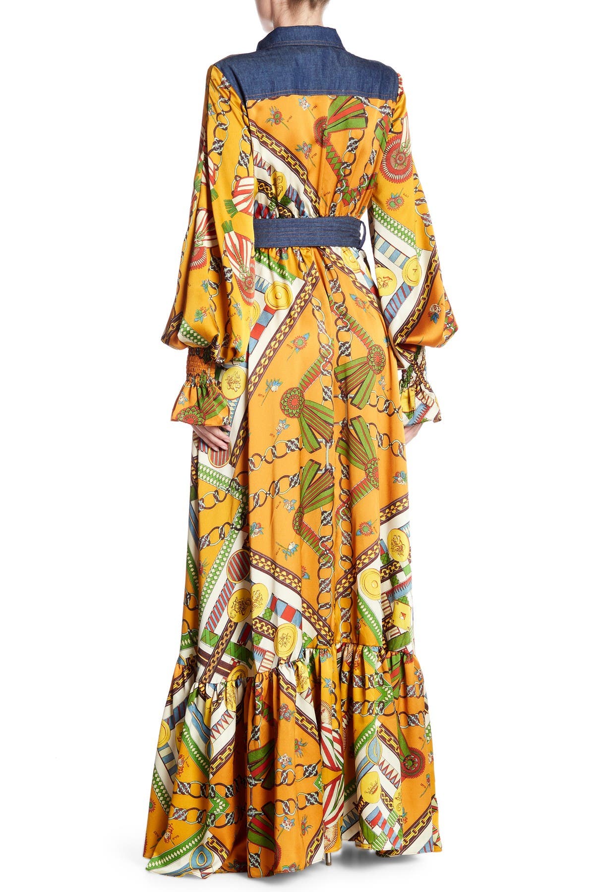 tov denim and chains maxi dress