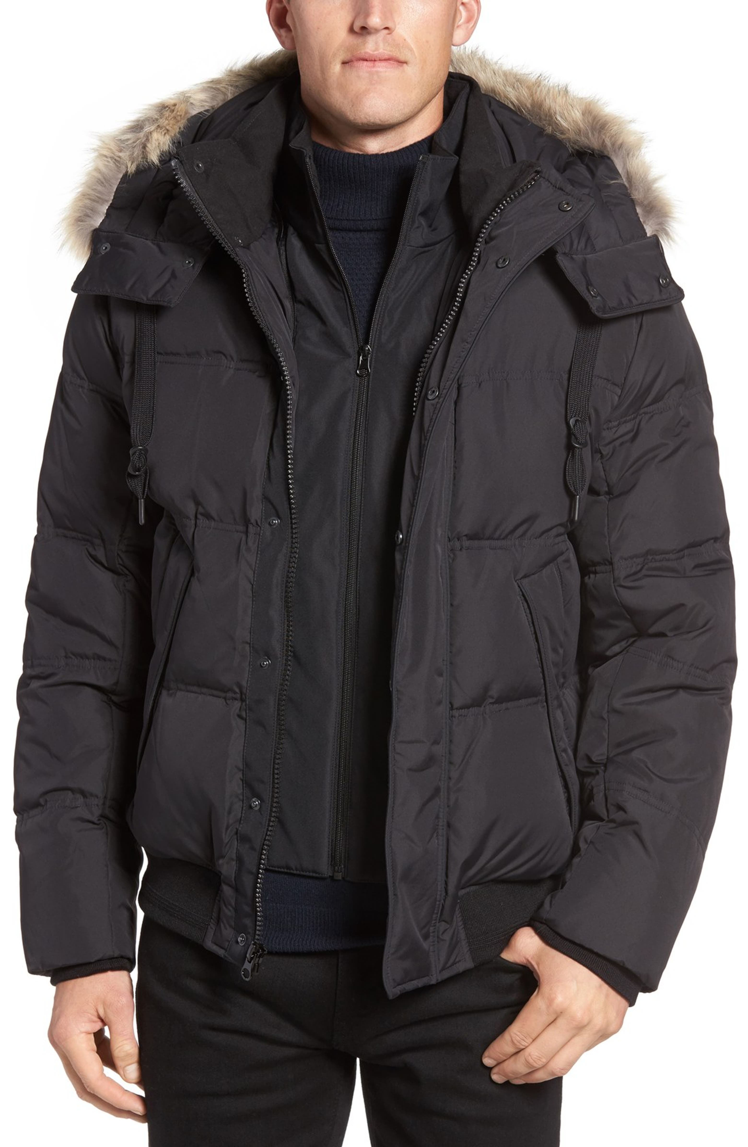 Marc New York by Andrew Marc Rockport Quilted Down & Feather Bomber ...