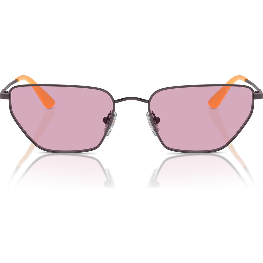 Vogue 56mm Irregular Sunglasses In Violet