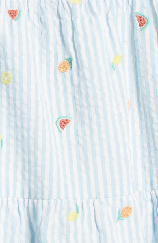 Tucker + Tate Kids' Tiered Sundress In Blue Falls Ditsy Fruit