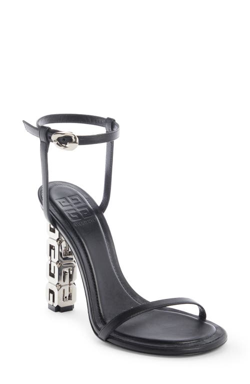 Givenchy G-Cube Ankle Strap Sandal Black at Nordstrom,