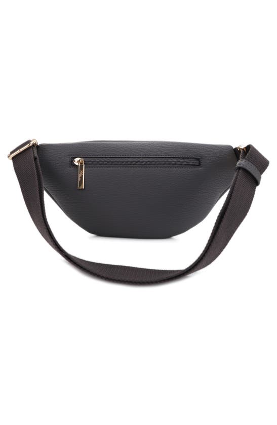 Mali + Lili Lydia Recycled Vegan Leather Sling Bag In Mushroom