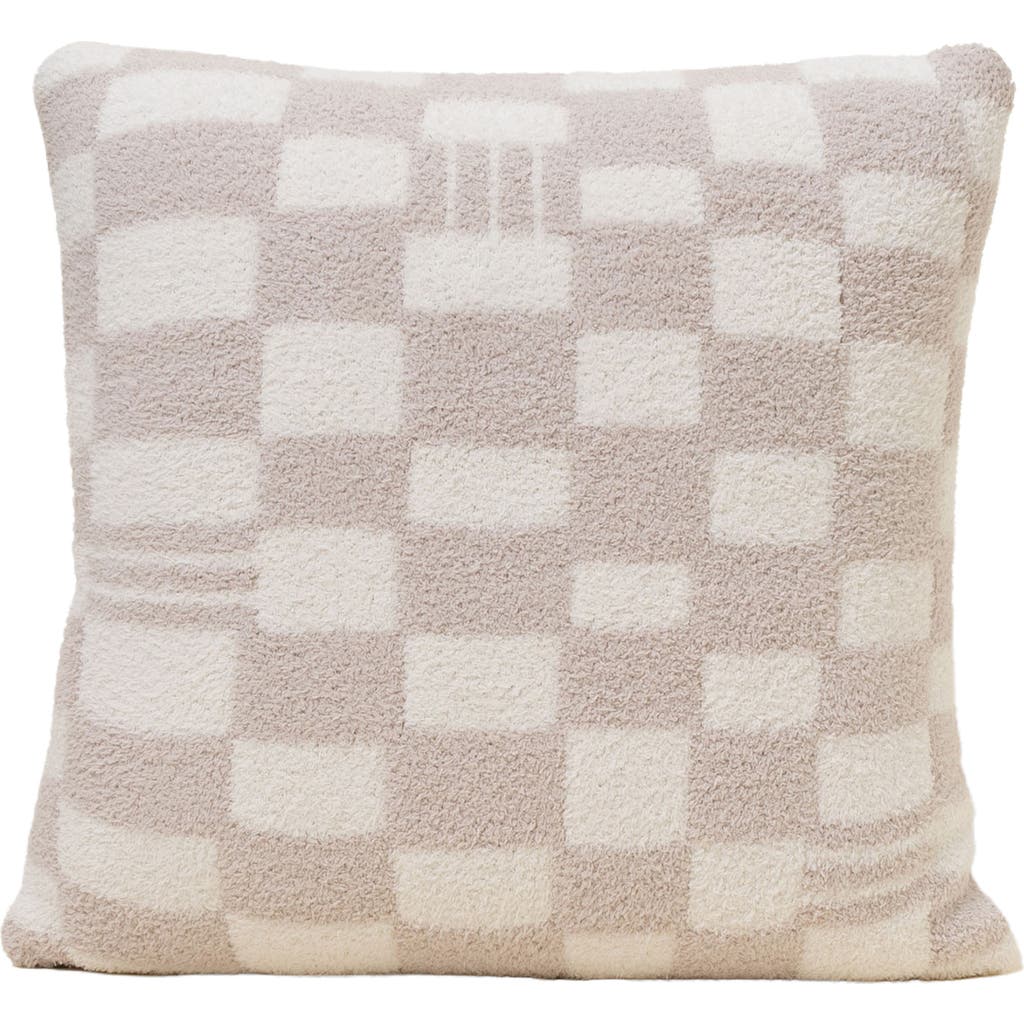 Barefoot Dreams Cozychic® Checks & Stripes Accent Pillow In Stone/cream
