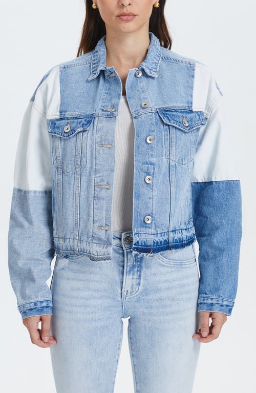 Shop Bayeas Patchwork Denim Jacket In Polychrome