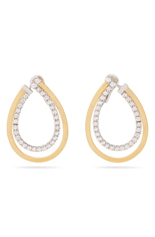 Marco Bicego Masai 18K Gold & Diamond Front/Back Drop Earrings in 18K Yellow Gold 