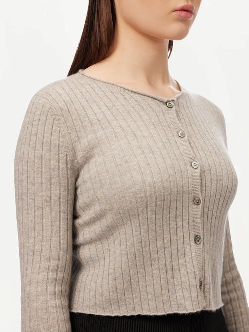 Gobi Mongolian Cashmere Lightweight Cashmere Cardigan In Dawn Blue
