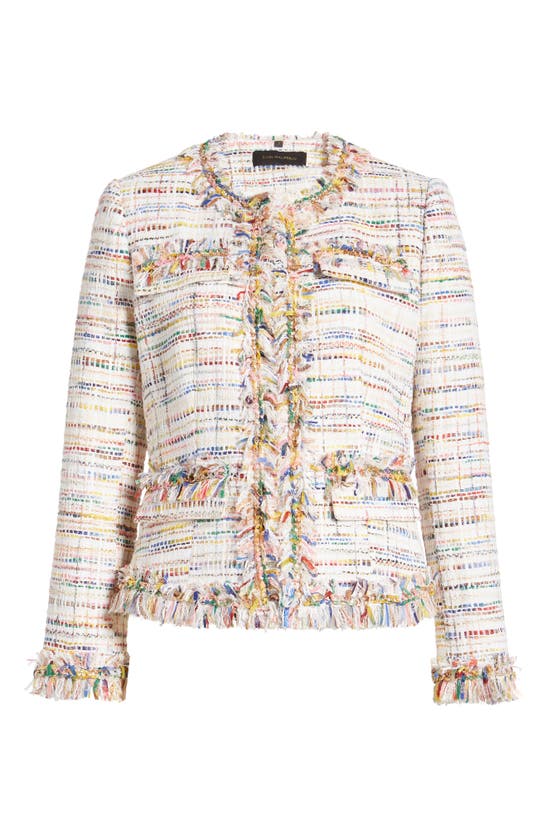 Shop Kobi Halperin Devyn Rainbow Tweed Jacket