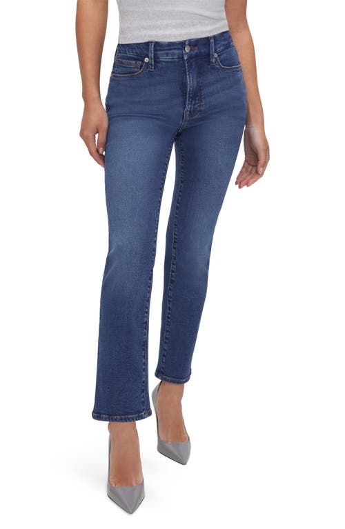 Good American Good Petite Straight Leg Jeans In Blue007