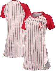 St. Louis Cardinals Concepts Sport Women's Vigor Pinstripe Raglan