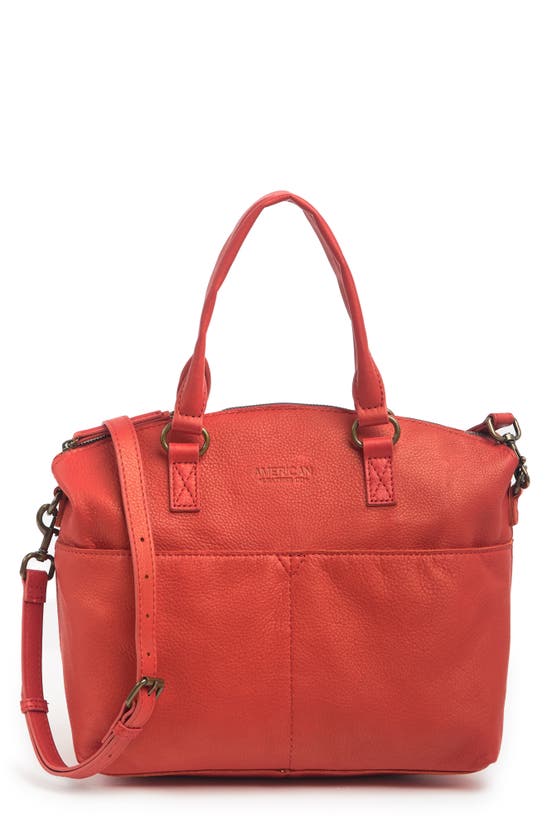 American Leather Co. Carrie Dome Satchel In Tandoori