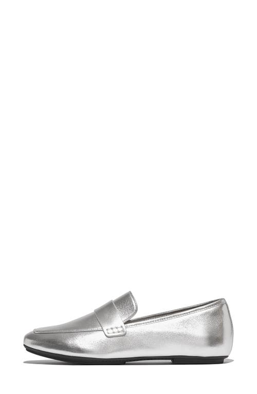 Shop Fitflop Delicato Loafer In Silver