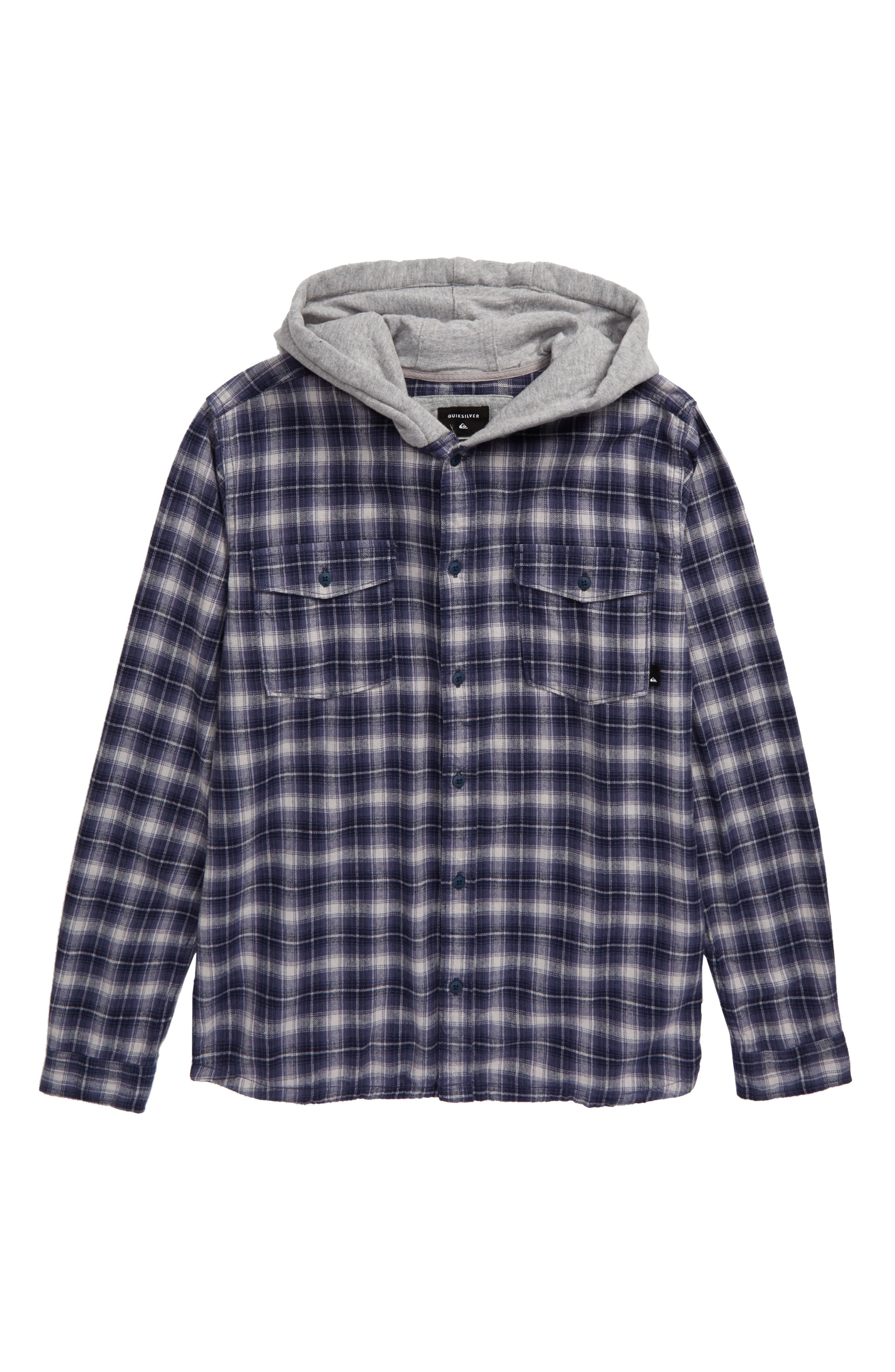 quiksilver flannel hoodie