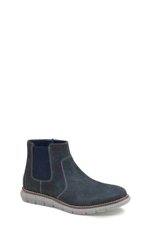 Shop Johnston & Murphy Holden Chelsea Boot In Navy Oiled Nubuck