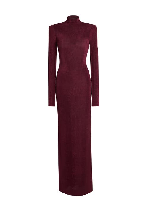 Shop Ser.o.ya Kim Maxi Dress In Merlot