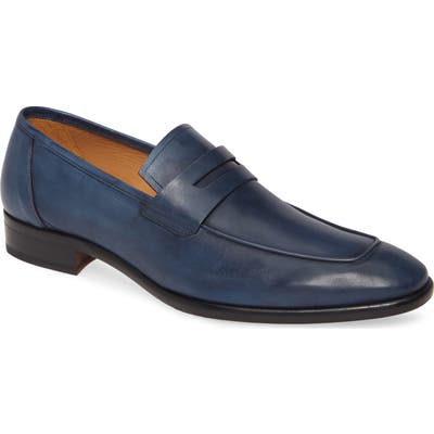 Mezlan Newport Penny Loafer, Blue
