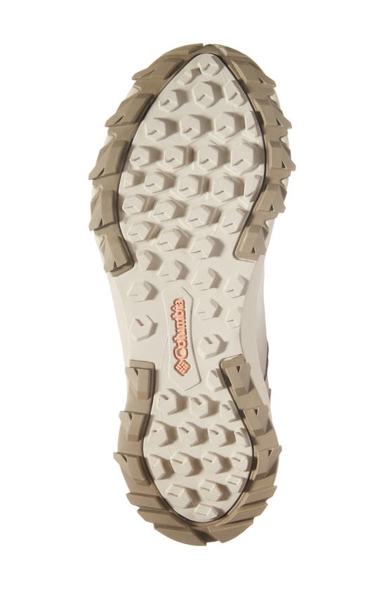 Shop Columbia Peakfreak™ Hera Outdry™ Mid Hiking Boot In Dark Stone/ Apricot Fizz