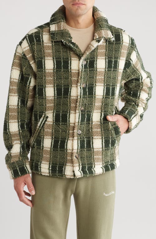 Shop Museum Of Peace And Quiet Museum Of Peace & Quiet Ranch Fleece Jacket In Taupe/forest