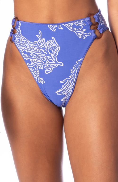 Shop Maaji Perrywinkle Sussana Reversible Bikini Bottoms In Blue