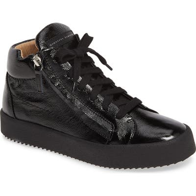 Giuseppe Zanotti May London Mid Top Sneaker, Black