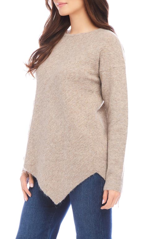 Shop Karen Kane Asymmetric Hem Sweater In Earth