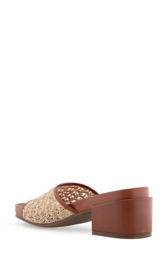 Shop Aerosoles Clark Raffia Block Heel Sandal In Natural Raffia