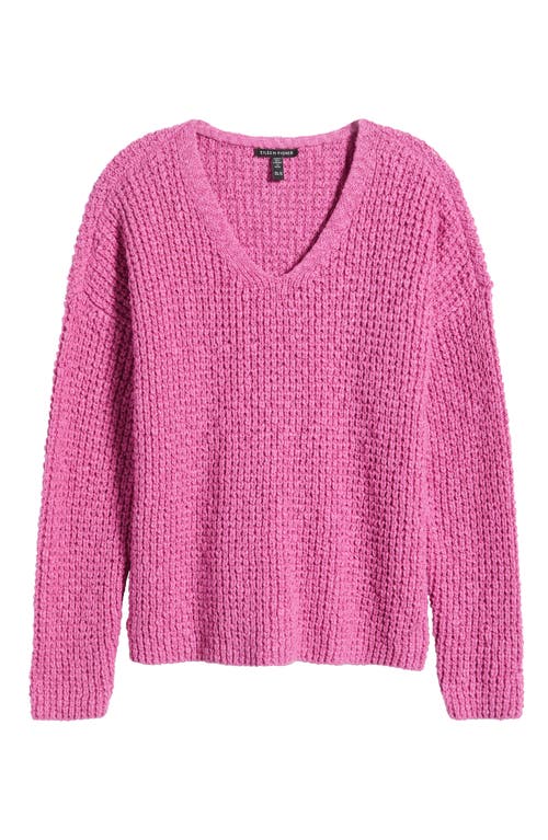 Shop Eileen Fisher Organic Cotton Sweater In Tulip