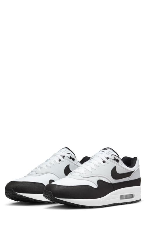 Shop Nike Air Max 1 Sneaker In White/black/pure Platinum