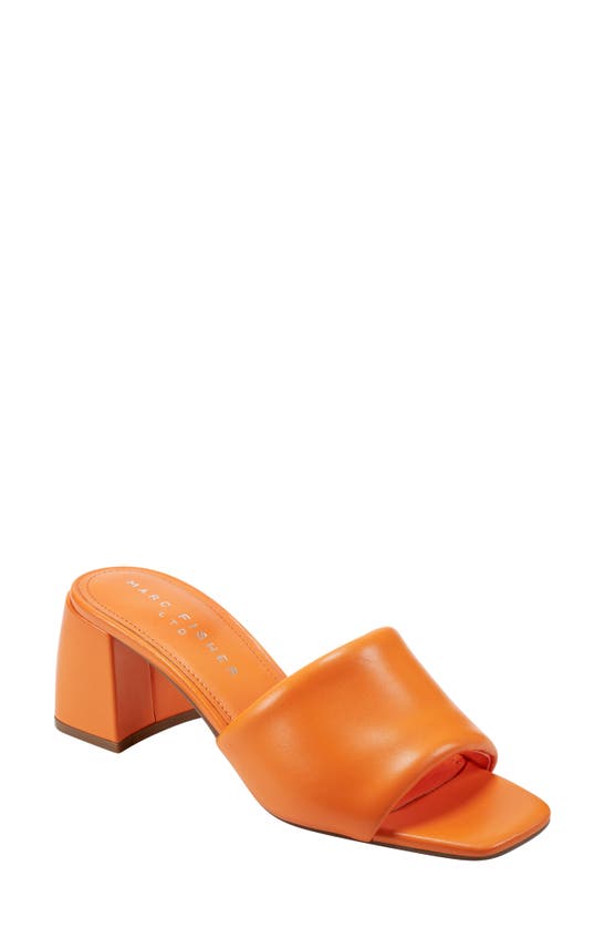 Shop Marc Fisher Ltd Nombra Block Heel Sandal In Orange