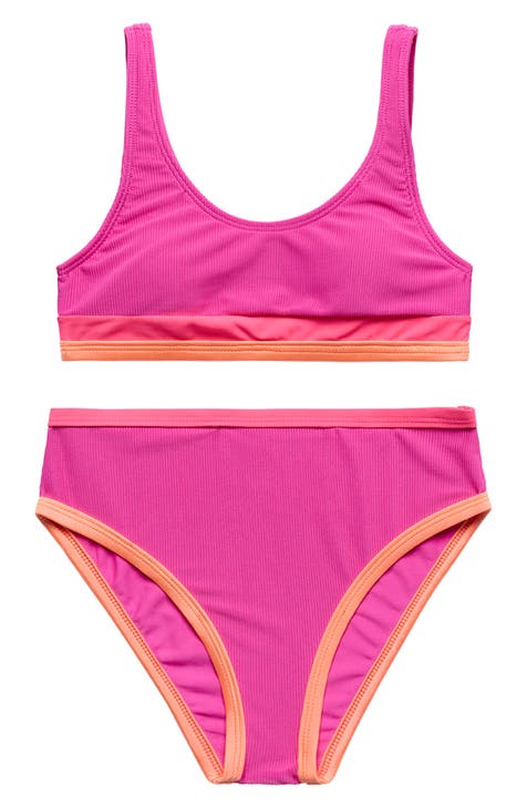 Strawberry Fields Colorblock Two-Piece Swimsuit (Big Kid)